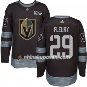 Vegas Golden Knights Dresy Marc-Andre Fleury 29 1917-2017 100th Anniversary Adidas Černá Authentic - Pánské